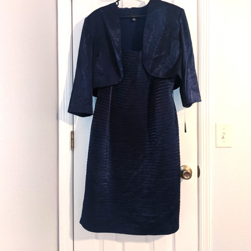 R&M Richards NWT Size 18 Shimmer Dress and Coat